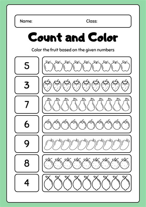 counting worksheets for kindergarten|Counting Worksheets for Kindergarten (Free Printables).